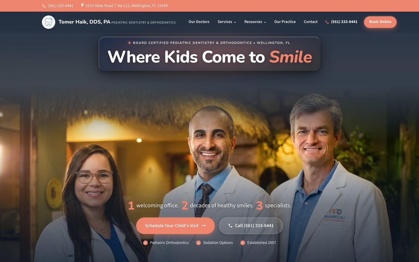 Dr. Haik website, a sample build by High Leverage Websites